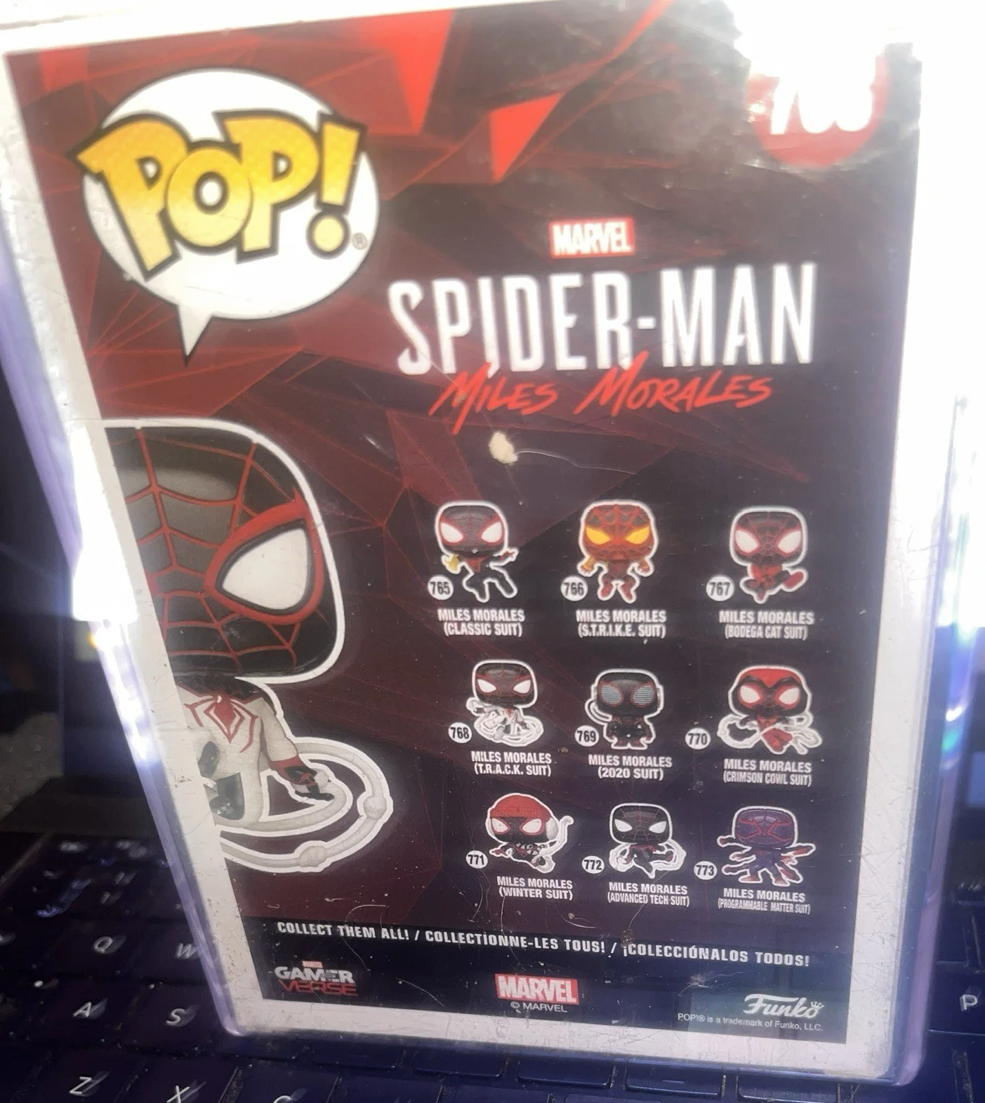 Sam De La Rosa — Sam De La Rosa Signed And Sketched Miles Morales Funko Pop Beckett Spiderman, image 5