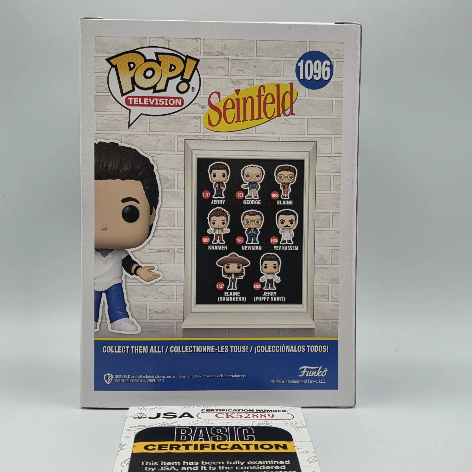 Jerry Seinfeld — Jerry Seinfeld Signed Autograph Funko Pop JSA Seinfeld TV Show, изображение 3