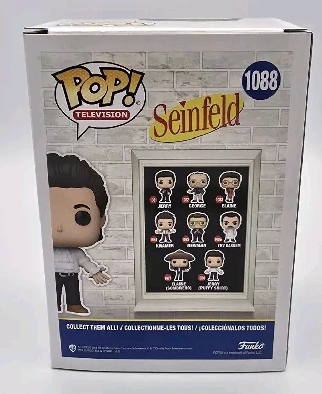 Jerry Seinfeld — JERRY SEINFELD PUFFY SHIRT SIGNED FUNKO POP JSA COMEDIAN SEINFELD TV SHOW, изображение 4