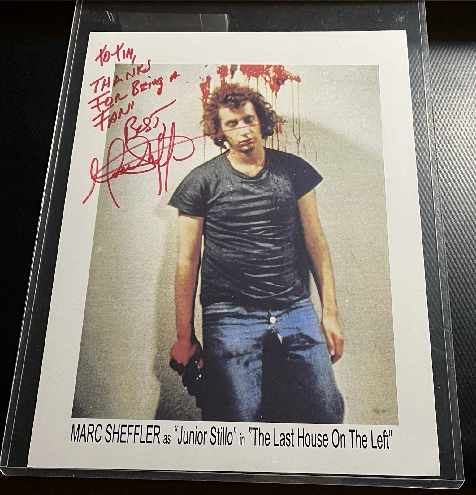 Dan Carney — Marc Sheffler aka Junior Stillo Last House Left Signed 8x11 Photo COA & Top Load, image 3