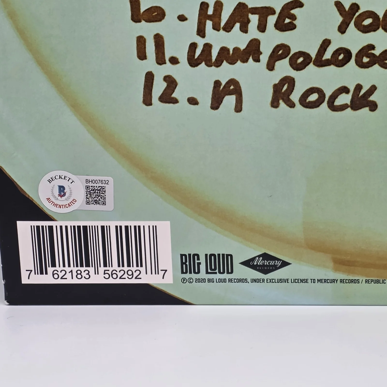 Hardy Country Music Star Signed A Rock Vinyl Give Heaven Some Hell BAS BECKETT, изображение 4