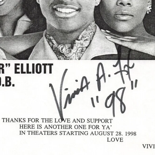 Vivica A. Fox — Vivica A. Fox Hand Signed Autograph Movie Flyer 8x11 Media Press *P15d, image 2