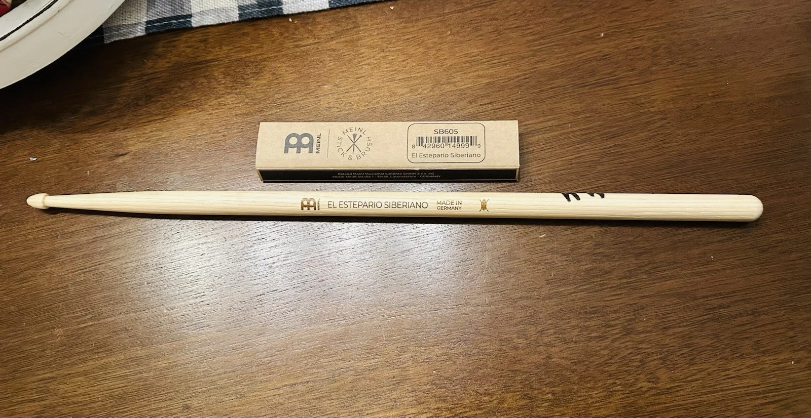 El Estepario Siberiano SIGNED Jorge Garrido Drum Stick Drummer Auto Drumstick, изображение 3