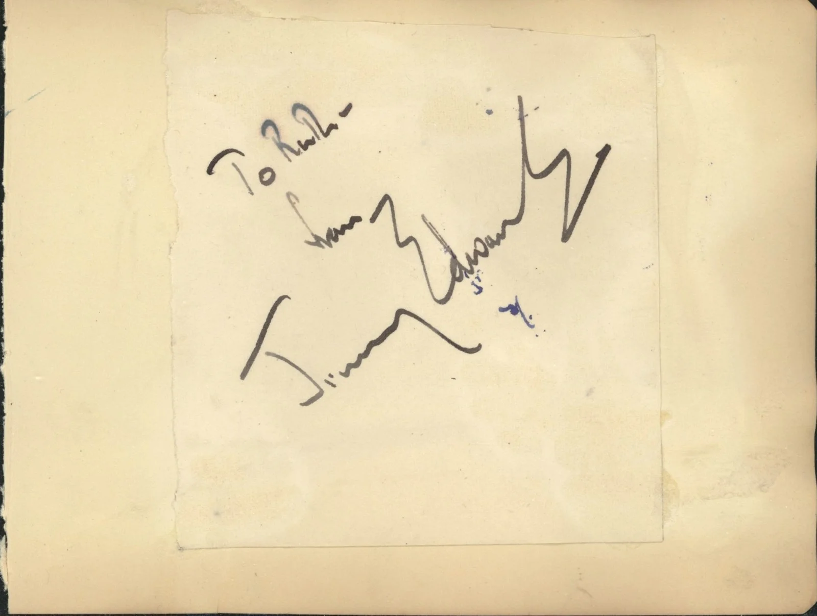 Vintage Tommy Trinder / Jimmy _____? Autographs, image 2