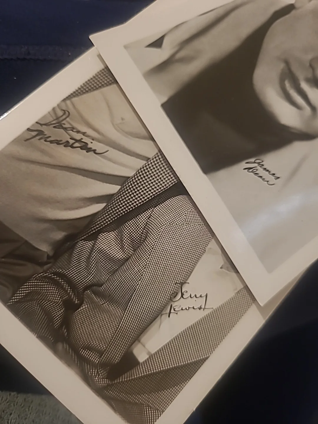 Lot of 2 Vintage 1950s Fan Photos - James Dean & Martin/Lewis (Facsimile Signatu, изображение 3
