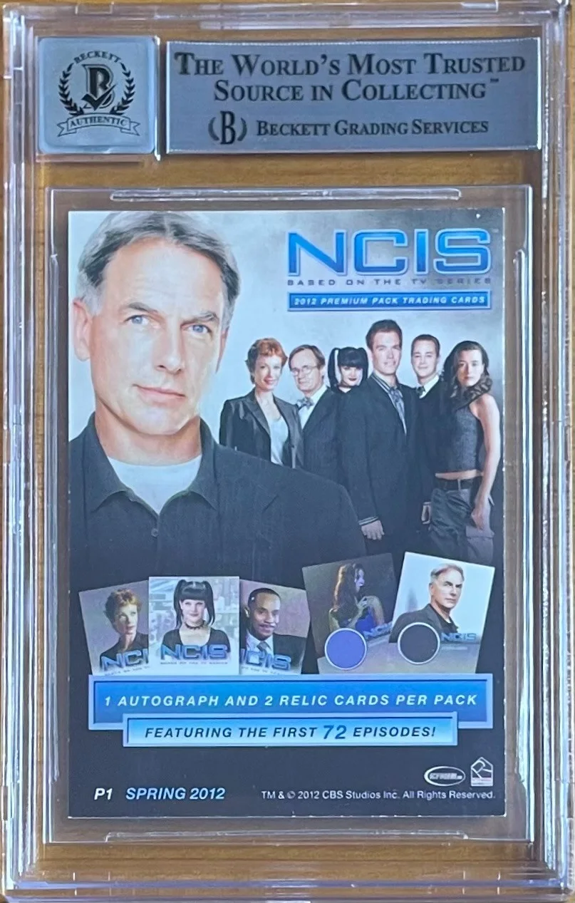 MARK HARMON — MARK HARMON SIGNED 2012 NCIS PROMOS #P1 BAS BGS AUTOGRAPH AUTO 10 VERY RARE, image 2