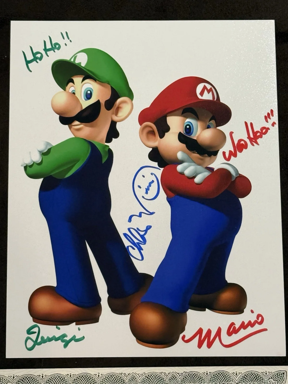 Charles Martinet SIGNED 8x10 The Super Mario Brothers Voice Actor Steel City COA, изображение 3