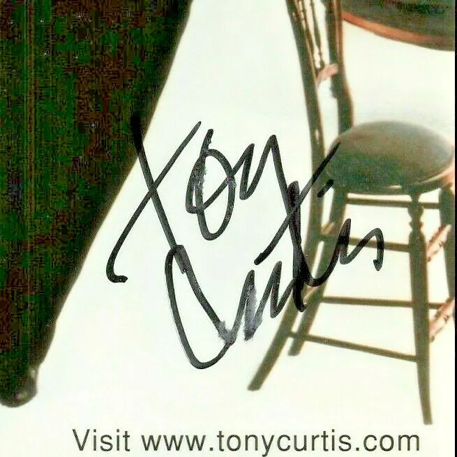 Tony Curtis — Tony Curtis Hand Signed Autographed Photo 8x10 Actor Fan Club *P33a, изображение 2