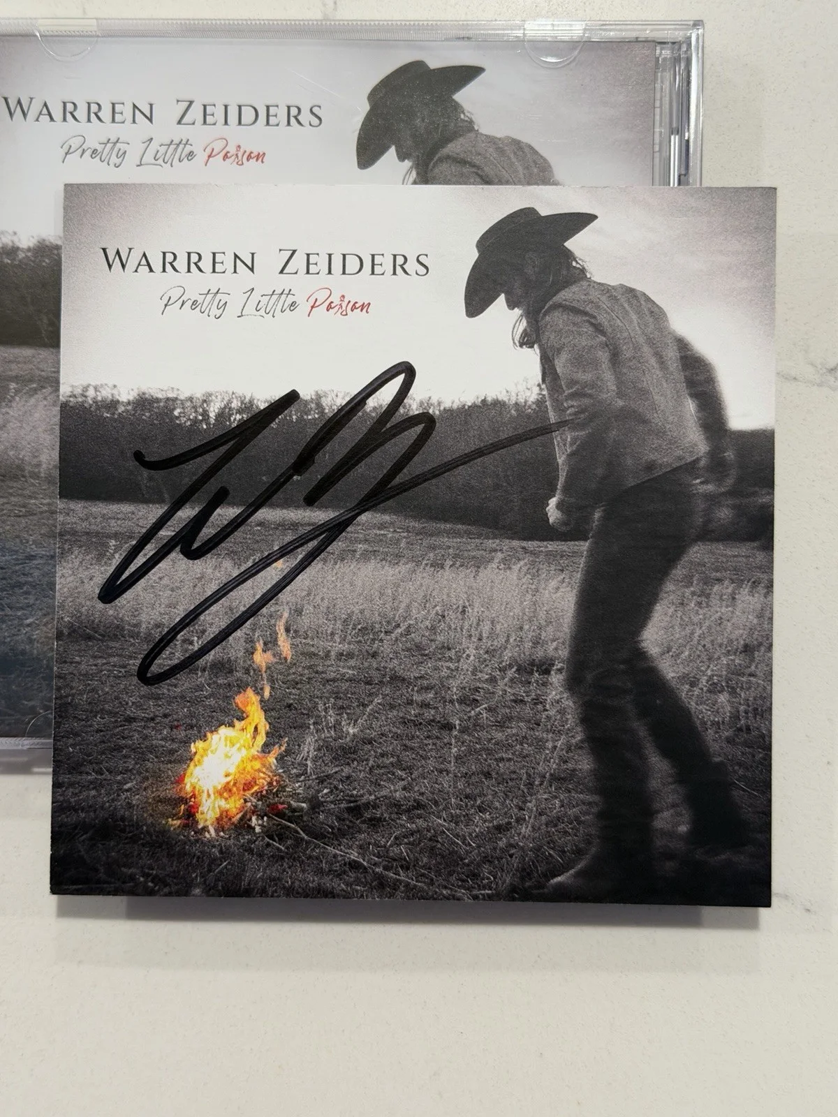 WARREN ZEIDERS Signed CD Autograph Pretty Little Poison Autographed #3, image 2