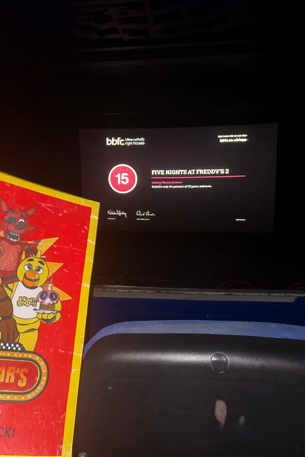 Five Nights at Freddy's 2 -Odeon LIMITED EDITION PROMO POSTER - New, изображение 2