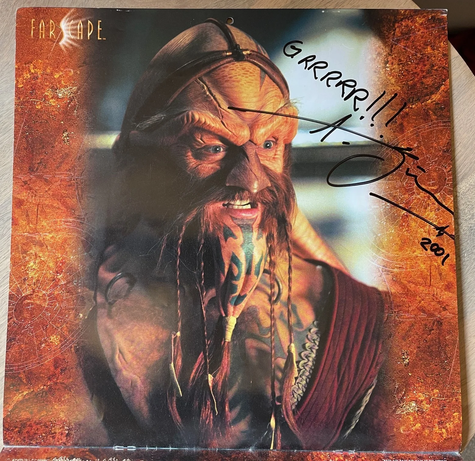 Farscape 2001 Calendar Signed by TWELVE / Autographed Ben Browder, Claudia Black, image 2
