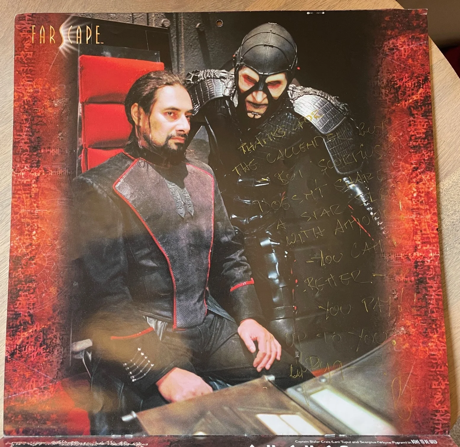 Farscape 2001 Calendar Signed by TWELVE / Autographed Ben Browder, Claudia Black, image 5