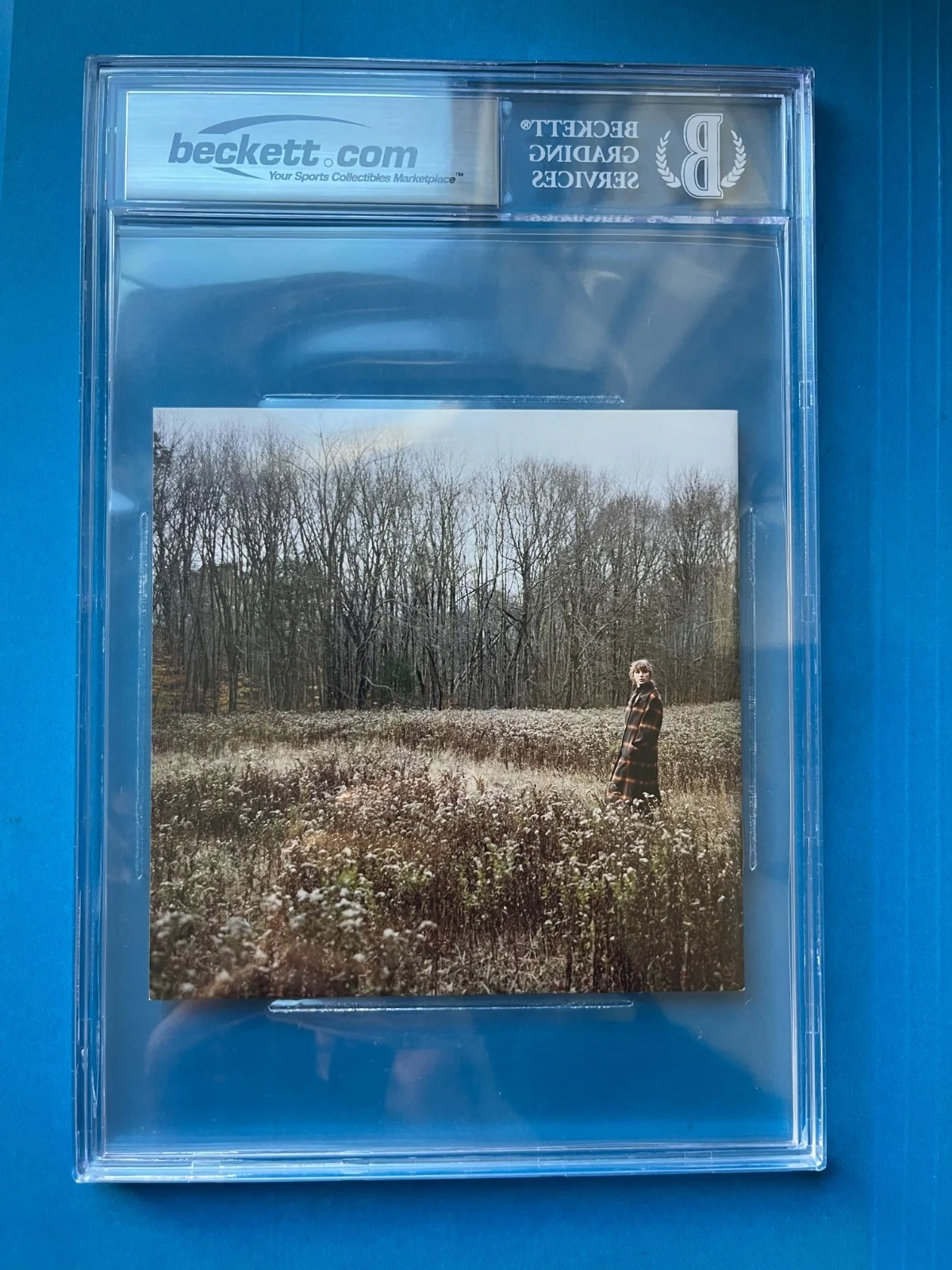 Taylor Swift Signed Auto Evermore CD Booklet Beckett BAS ENCAPSULATED CASE, image 2