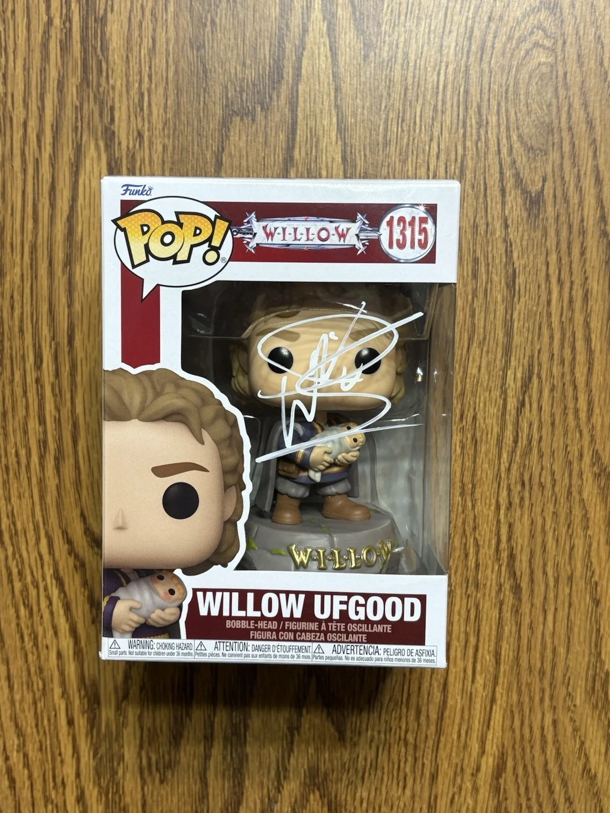 Warwick Davis — Warwick Davis Signed Funko Willow Ufgood Autograph + COA, image 2