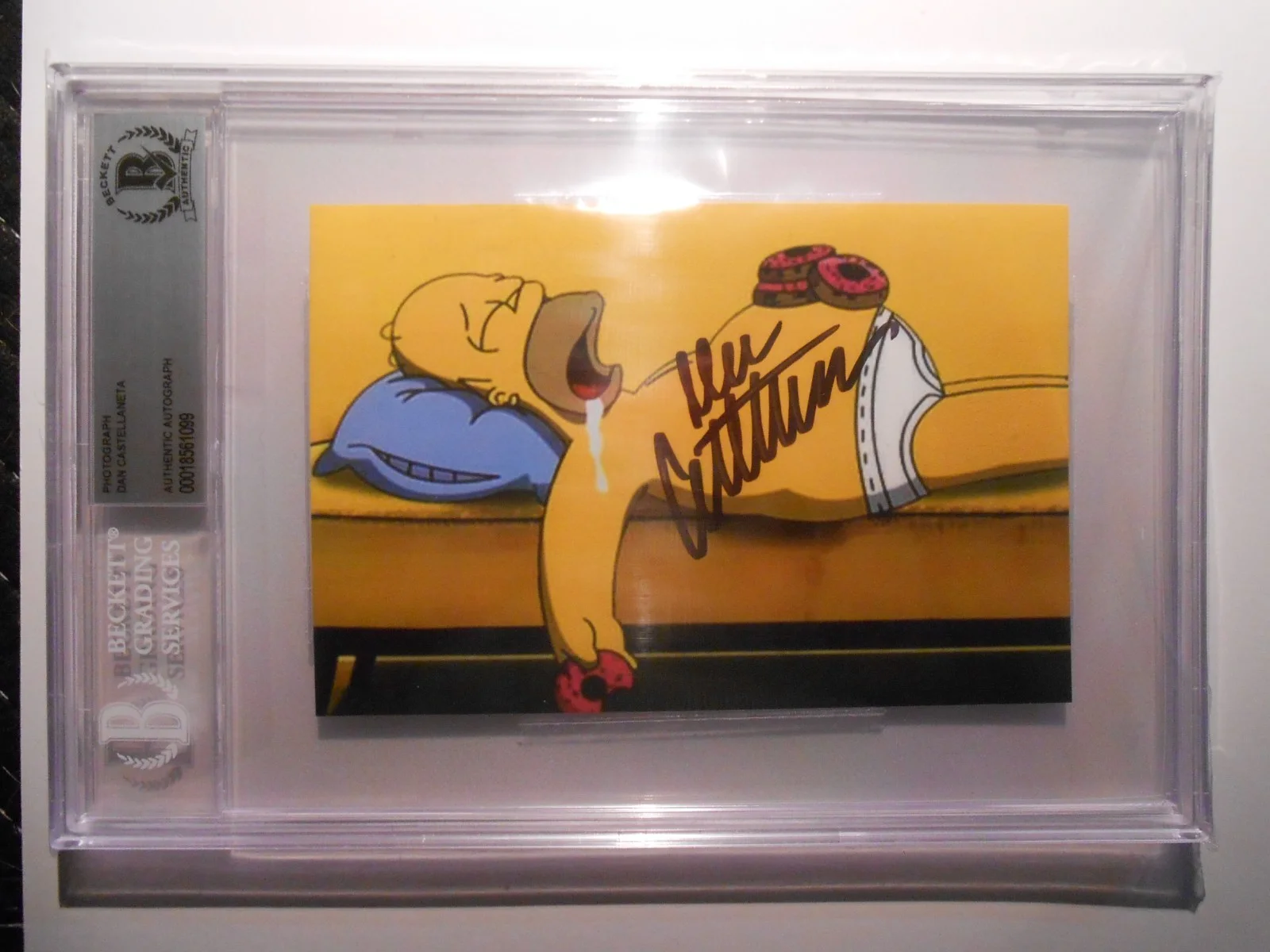 Dan Castellaneta — Dan Castellaneta ~The Simpsons~ 4x6 Photo #9 Signed Auto Autograph Beckett Slab