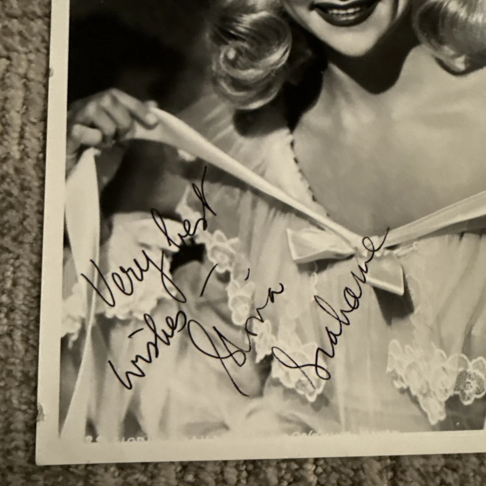 Gloria Grahame 8x10 Hand Signed Autograph COA Violet It’s A Wonderful Life, image 3