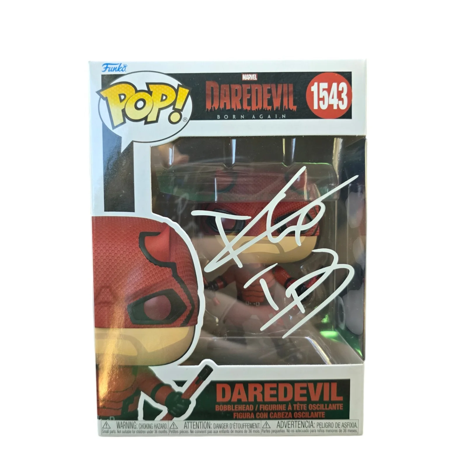 Charlie Cox — Charlie Cox Signed Daredevil Funko 1543 Born Again SWAU Authenticated RARE