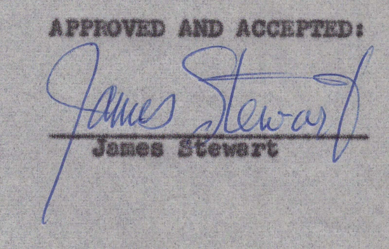 James Stewart — JAMES "JIMMY" STEWART - DOCUMENT SIGNED 05/23/1963, image 4