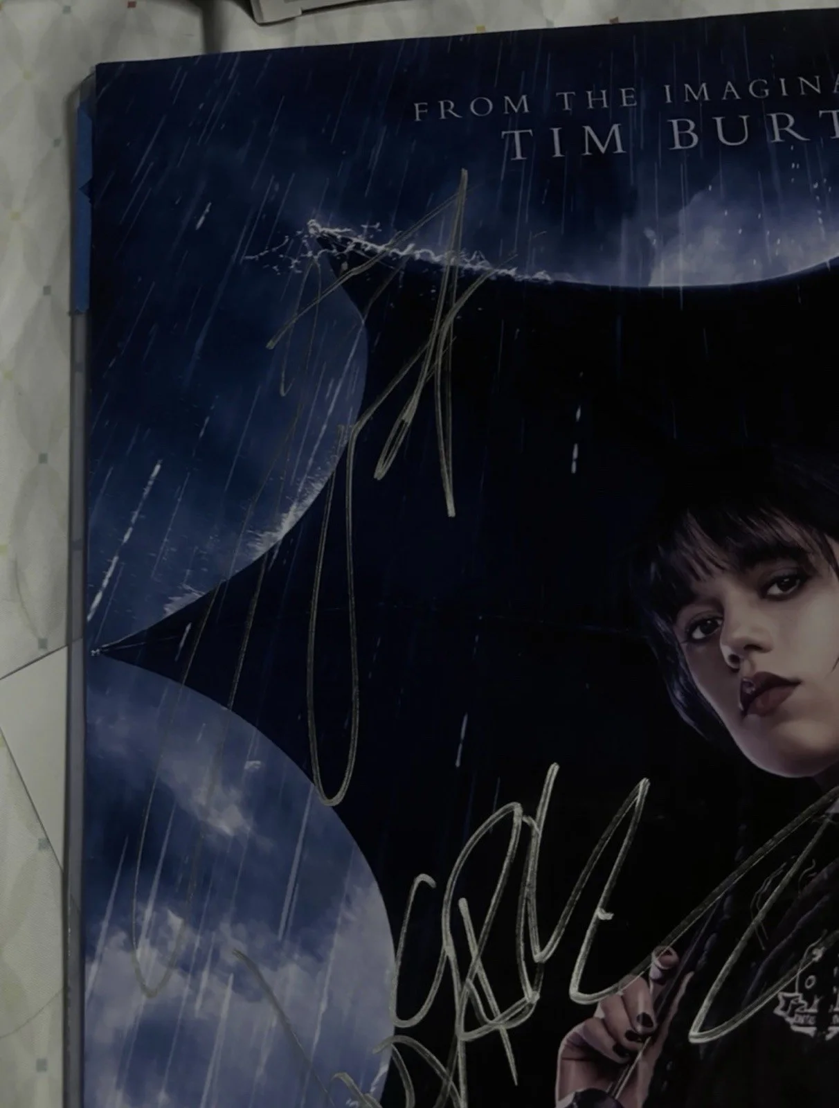 Wednesday 12x18 Poster Signed X7- Jenna Ortega, Catherine, Luig Etc + Proof, изображение 2