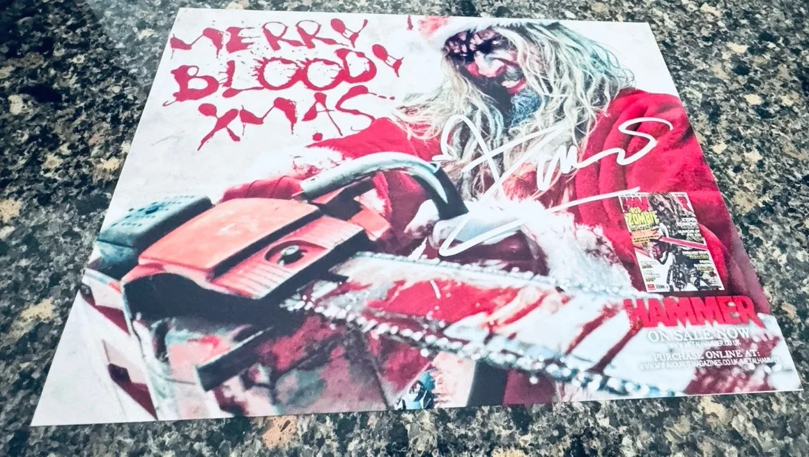 Rob Zombie — Rob Zombie Autograph Signed Color 8x10 Photo Merry Bloody Christmas Xmas