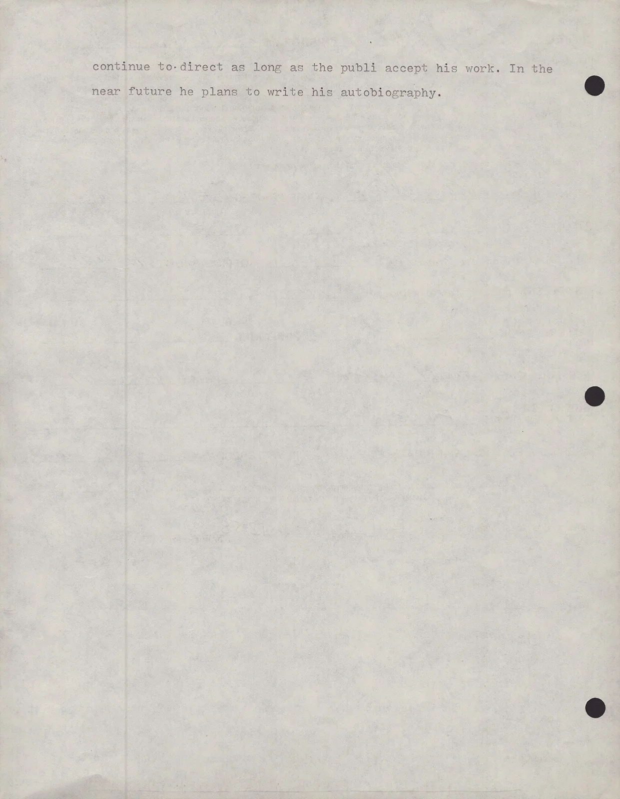 George D. Cukor — GEORGE D. CUKOR - DOCUMENT DOUBLE SIGNED 02/04/1982, image 3