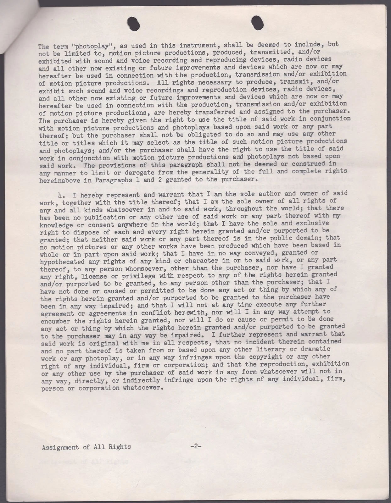 Gene Roddenberry — GENE RODDENBERRY - CONTRACT SIGNED 06/25/1962, image 2
