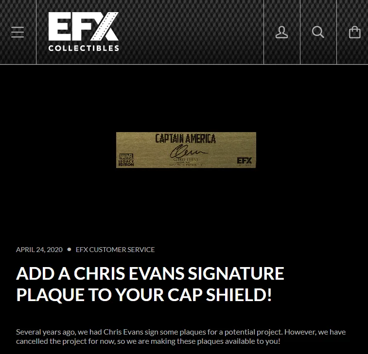 SIGNATURE Chris Evans EFX Marvel Captain America Shield 1:1 Winter Soldier Prop, изображение 4