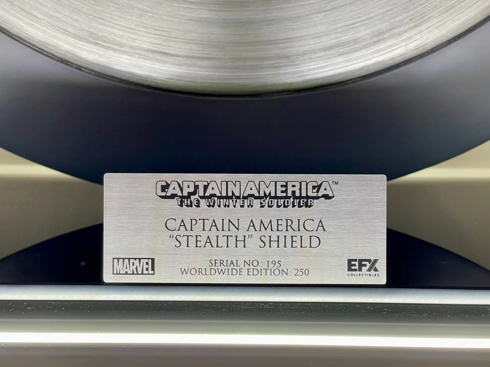 SIGNATURE Chris Evans EFX Marvel Captain America Shield 1:1 Winter Soldier Prop, изображение 5
