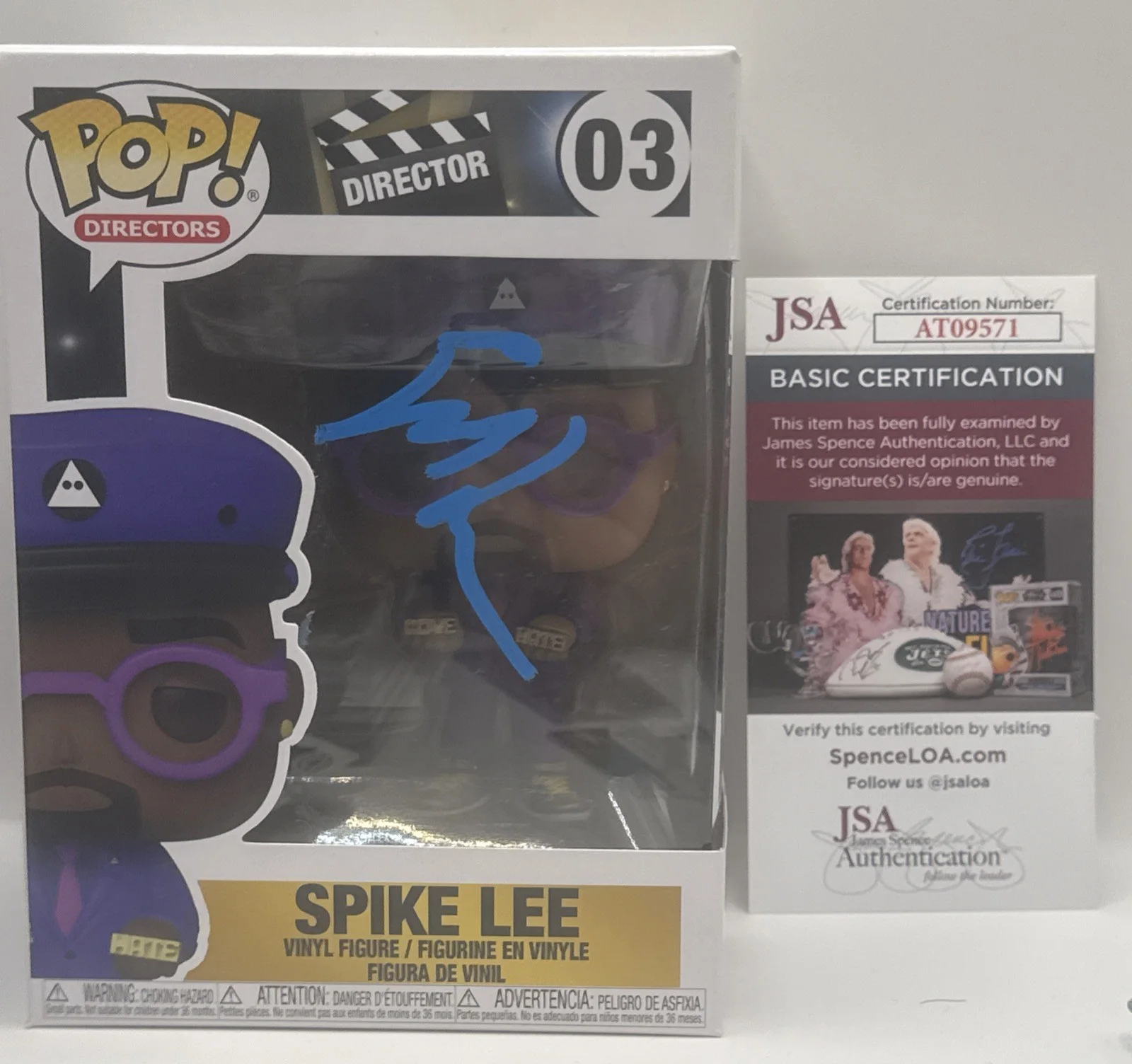 Spike Lee — SPIKE LEE LEGENDARY DIRECTOR SIGNED FUNKO POP JSA NEW YORK KNICKS