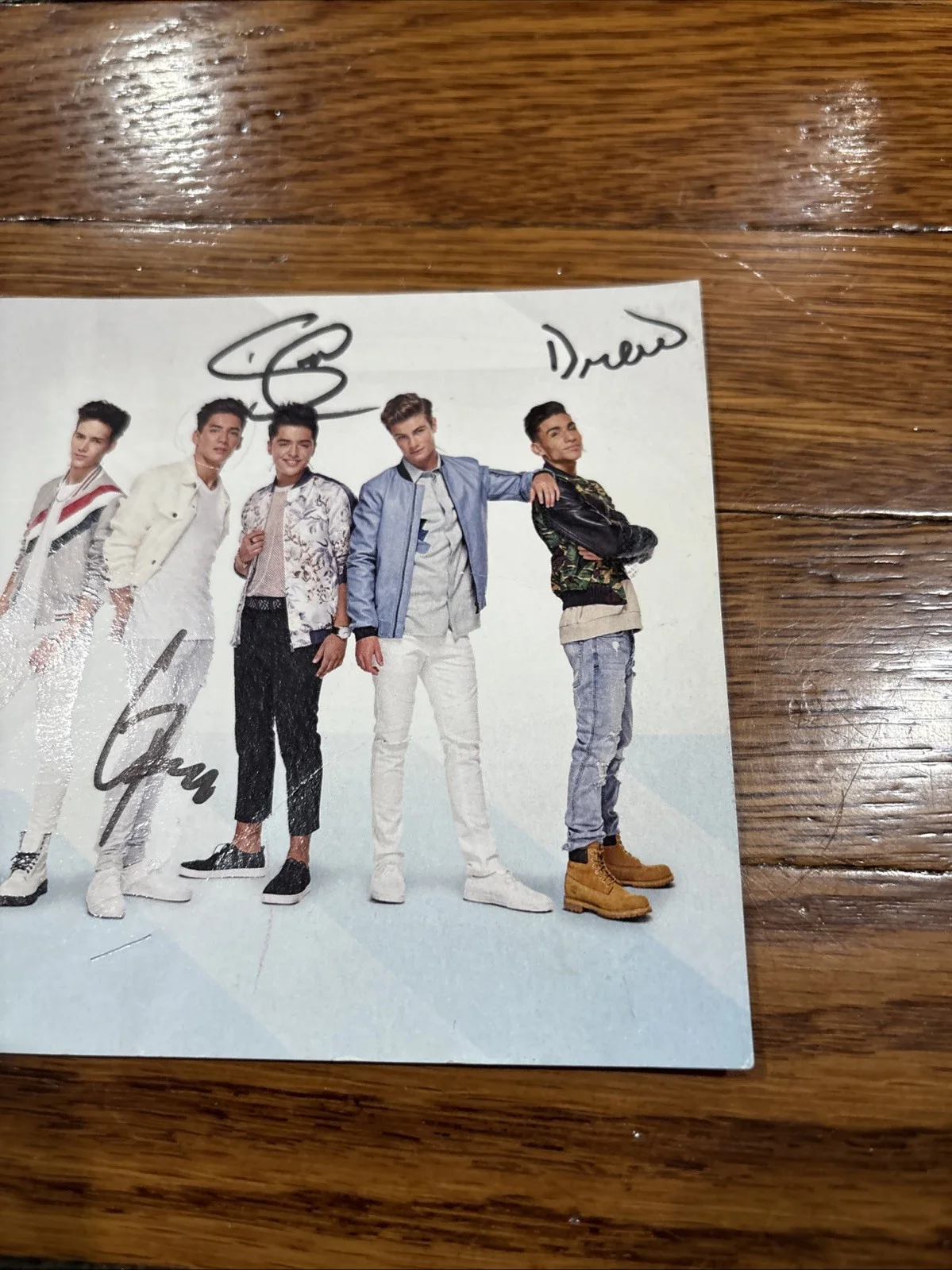 IN REAL LIFE BOY BAND SIGNED AUTOGRAPHED "EYES CLOSED” Promo Photo Full Band 5x7, изображение 3