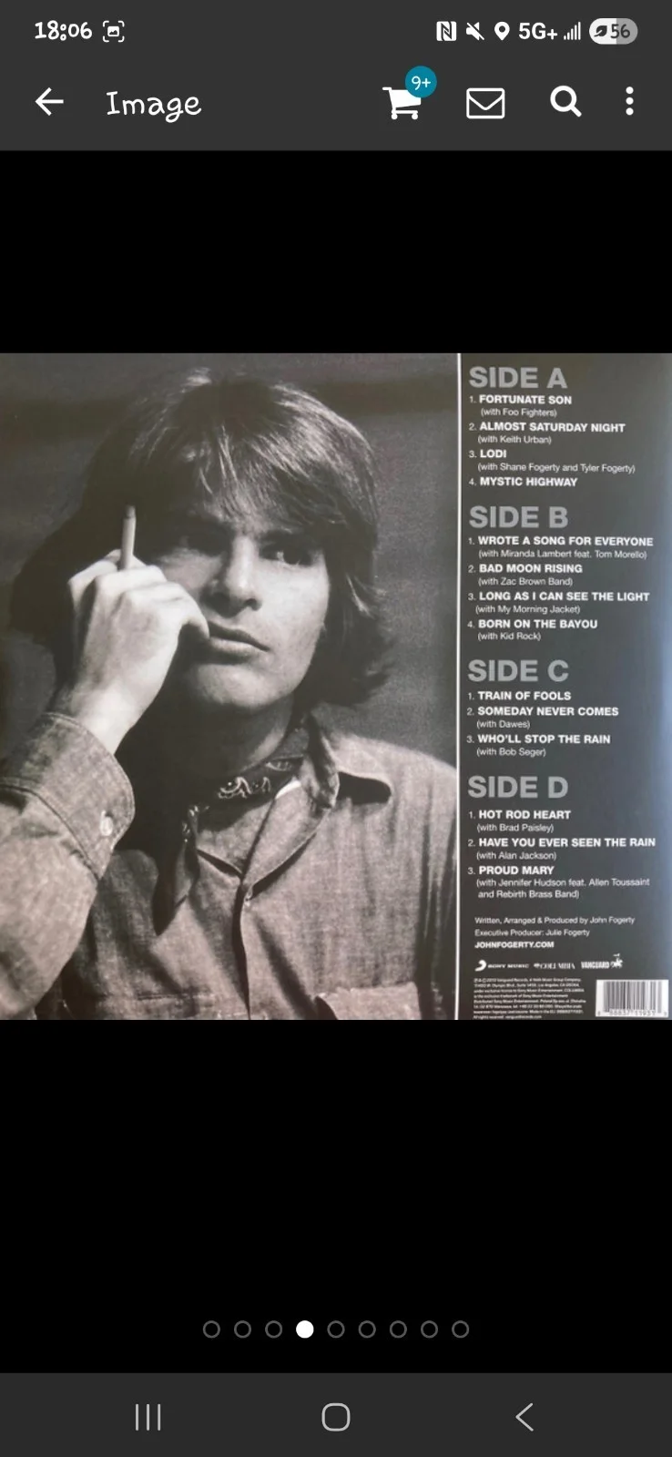 John Fogerty — John Fogerty Creedence Clearwater Revival Signed Album Record BAS Beckett Wasfe, изображение 5