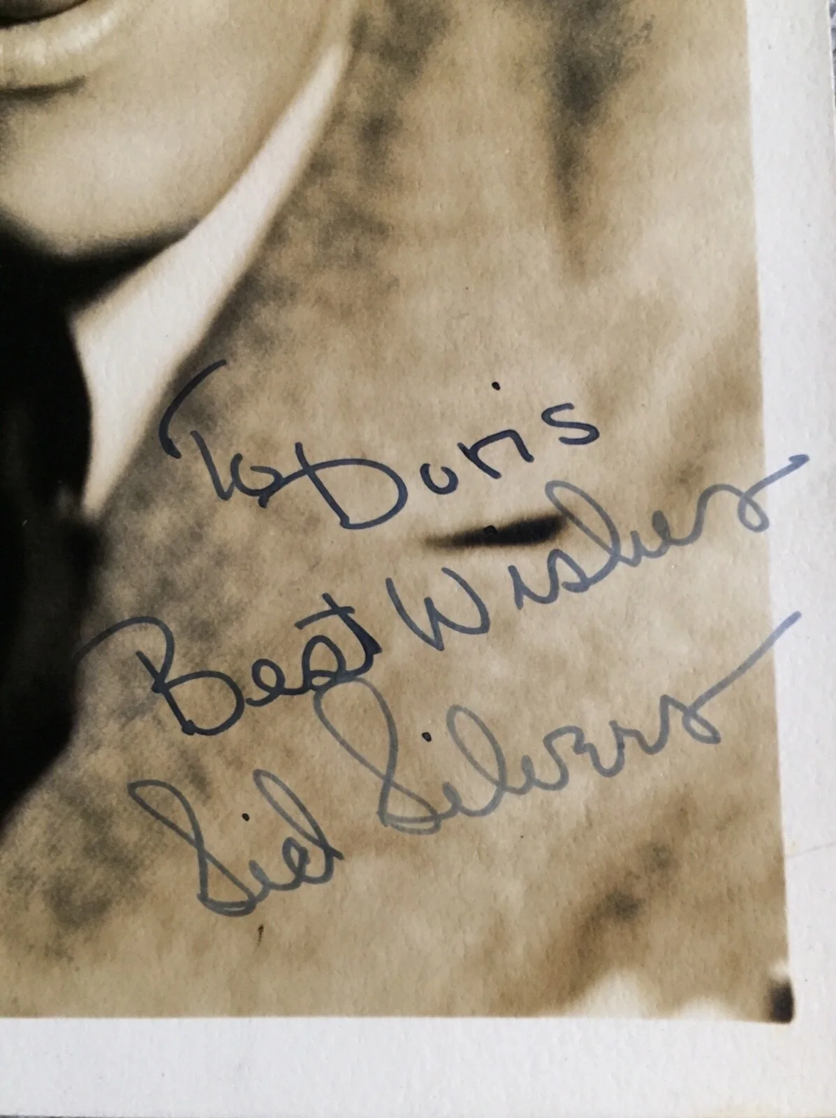 SID SILVERS—SIGNED PHOTO—Comic ActorWriter—Wizard Oz Script—Jack Benny•3 Stooges, image 2