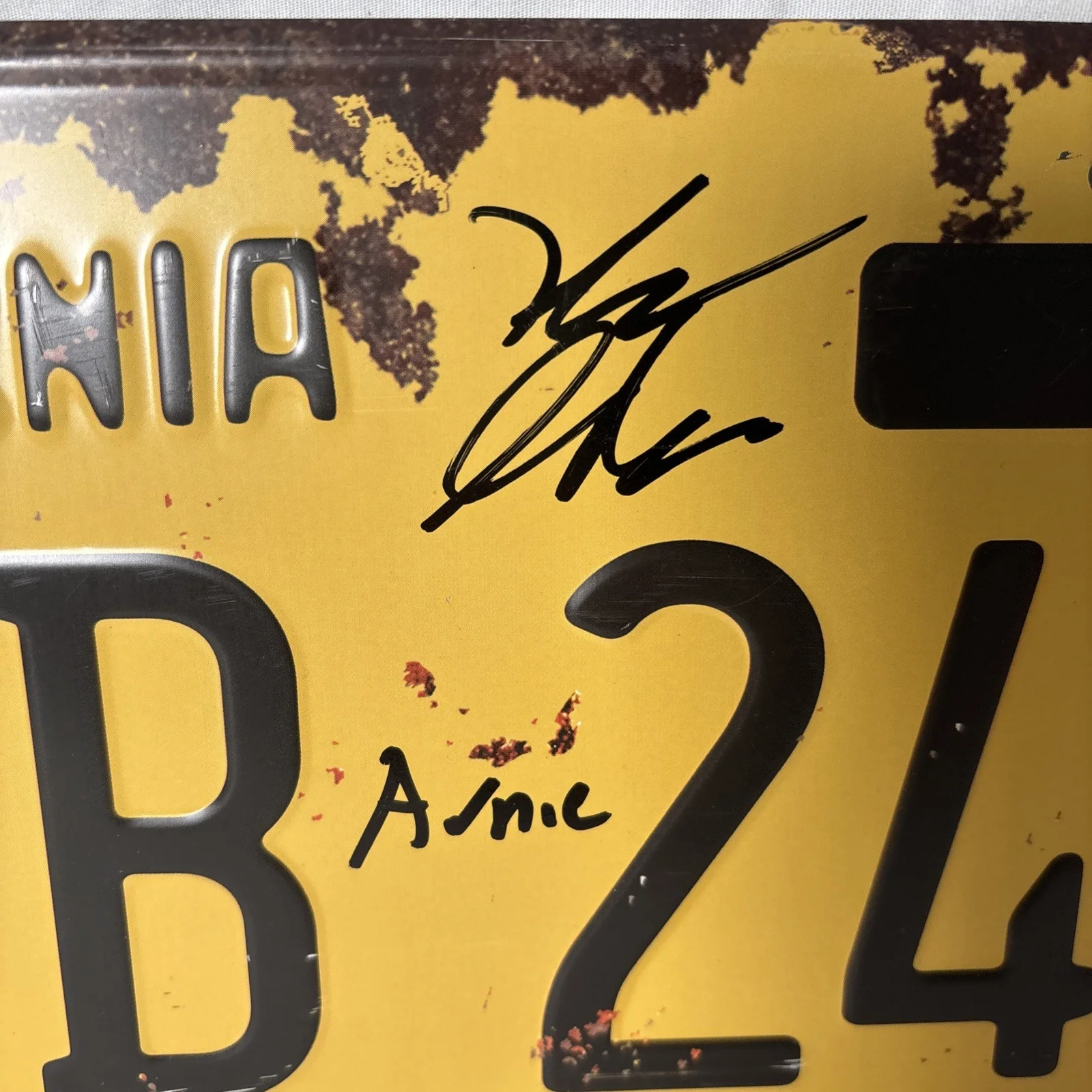 Keith Gordon — Keith Gordon Signed "Arnie" Christine License Plate Autograph CM, image 2
