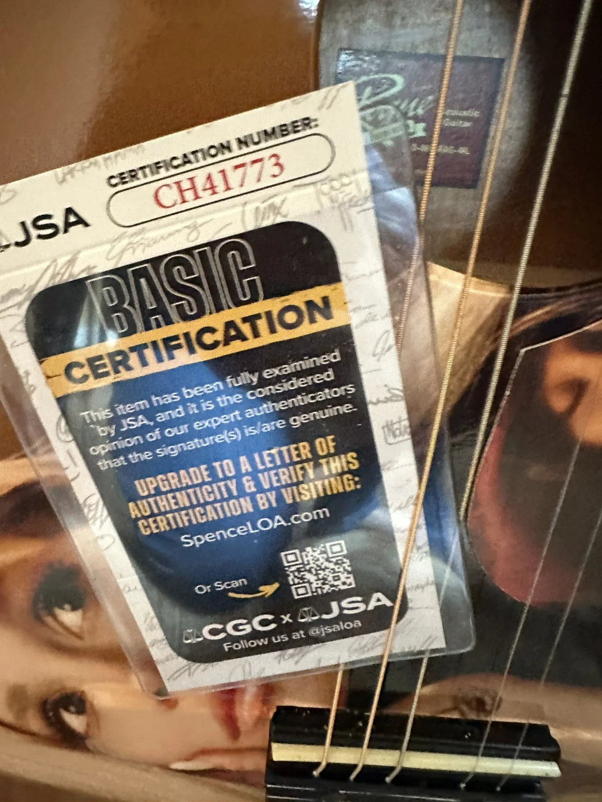 Ariana Grande Signed Autograph Custom Acoustic Guitar JSA COA External Sunshine, изображение 3