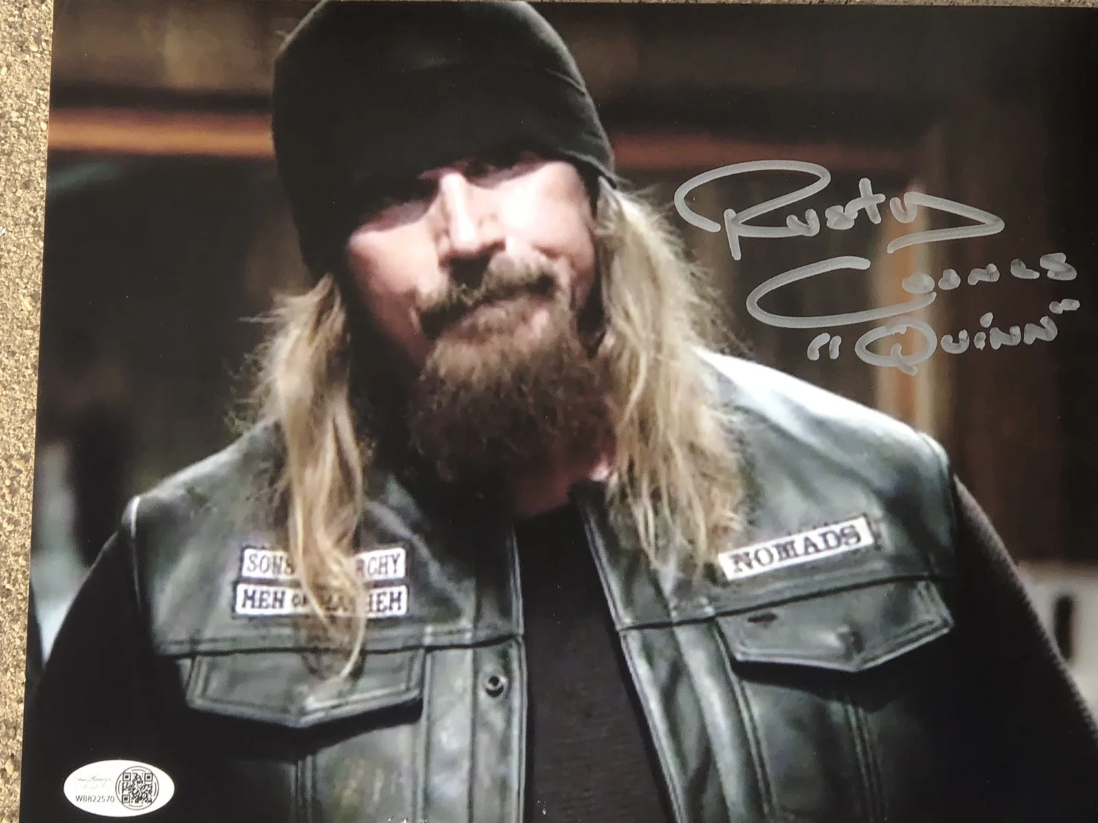 Rusty Coones — RUSTY COONES ACTOR SIGNED 8X10 TV SONS OF ANARCHY AKA RANE QUINN MOTORCYCLE JSA, image 2