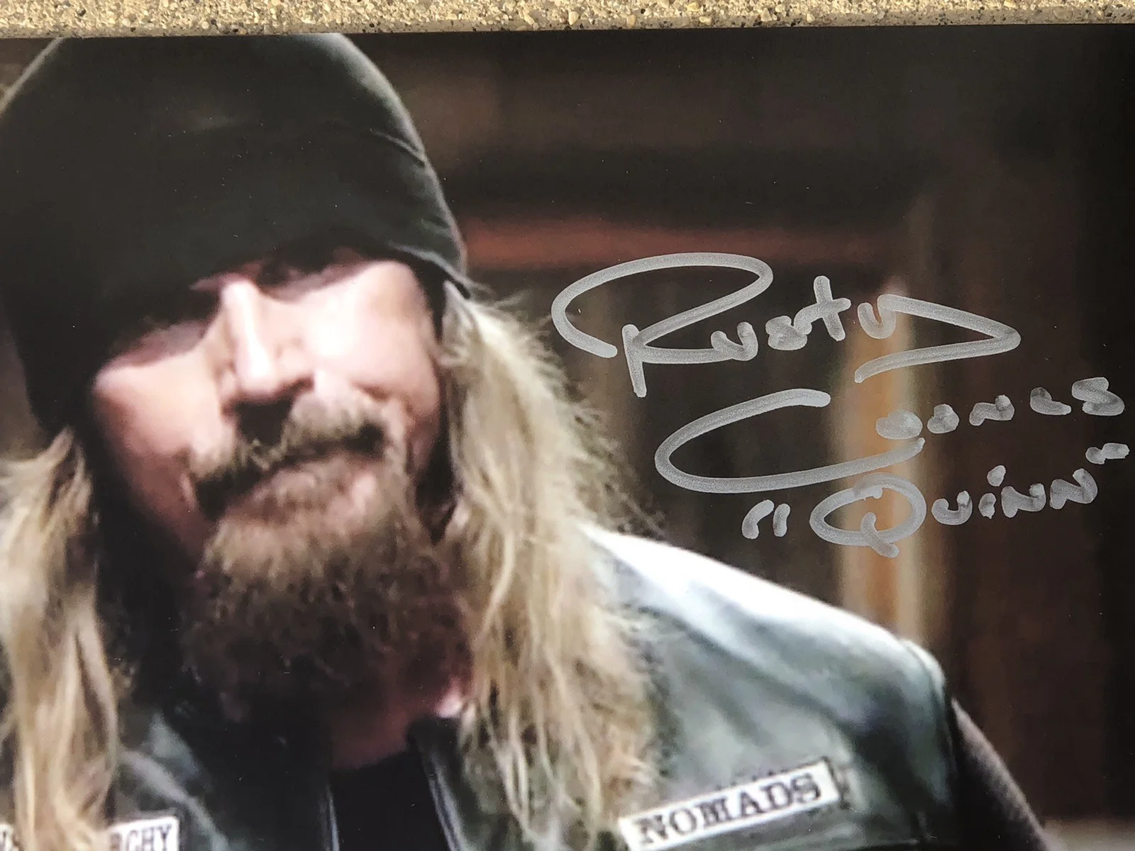 Rusty Coones — RUSTY COONES ACTOR SIGNED 8X10 TV SONS OF ANARCHY AKA RANE QUINN MOTORCYCLE JSA, image 3