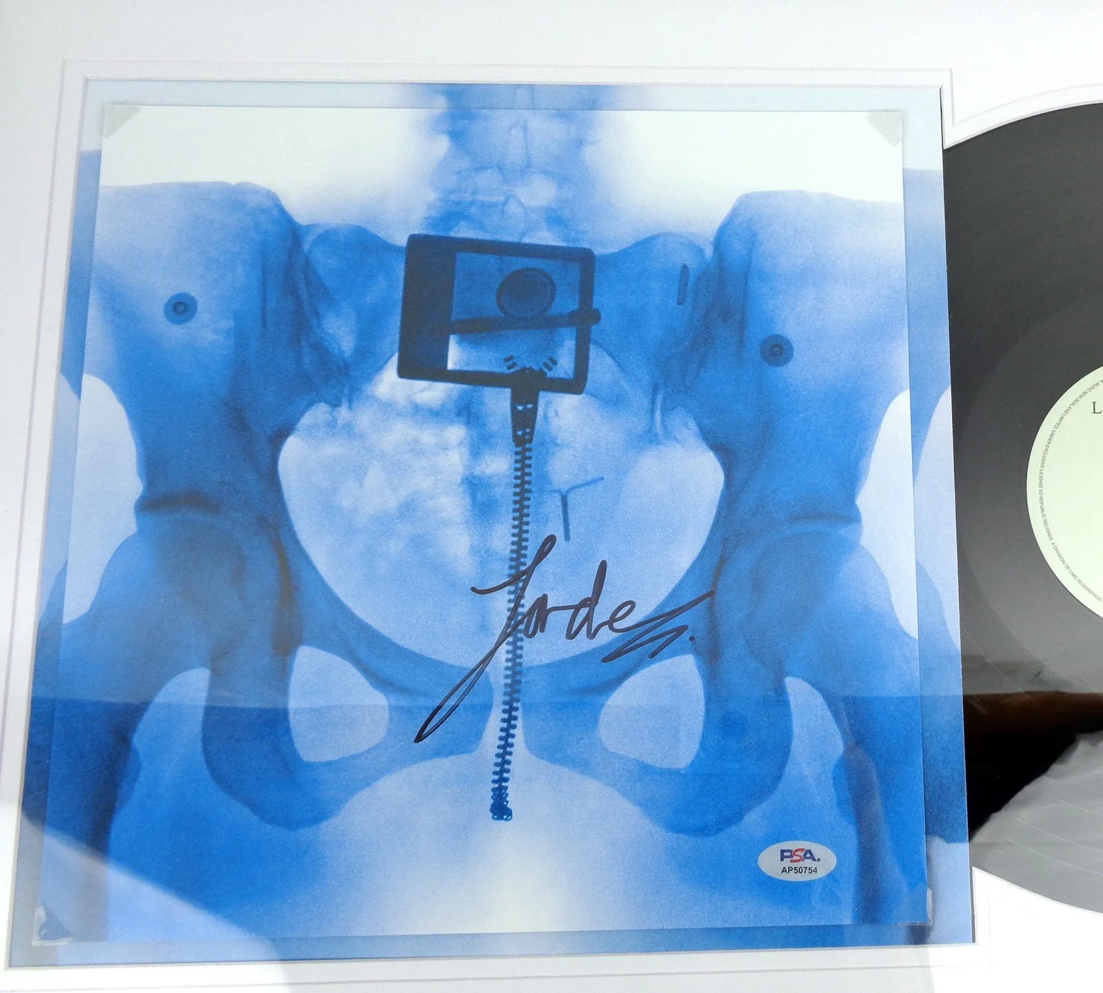 Lorde — Lorde Signed Autograph Virgin Vinyl Record Album Framed PSA/DNA COA, изображение 2