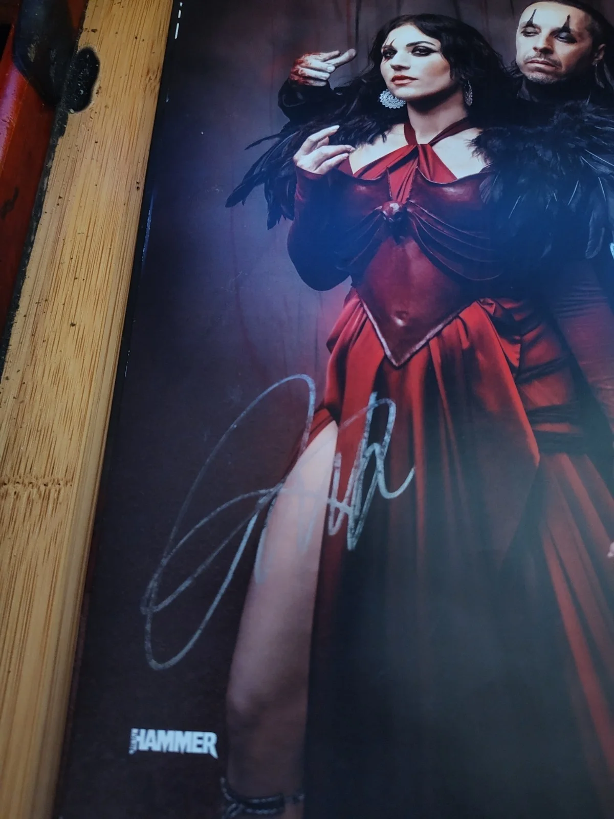 Signed Lacuna Coil Poster & Metal Hammer Special Ed LC Cover #397 UK Import, image 2
