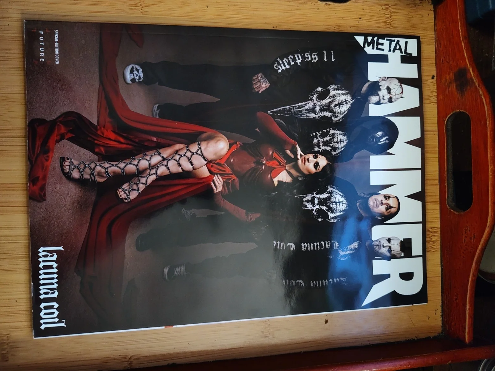 Signed Lacuna Coil Poster & Metal Hammer Special Ed LC Cover #397 UK Import, image 4