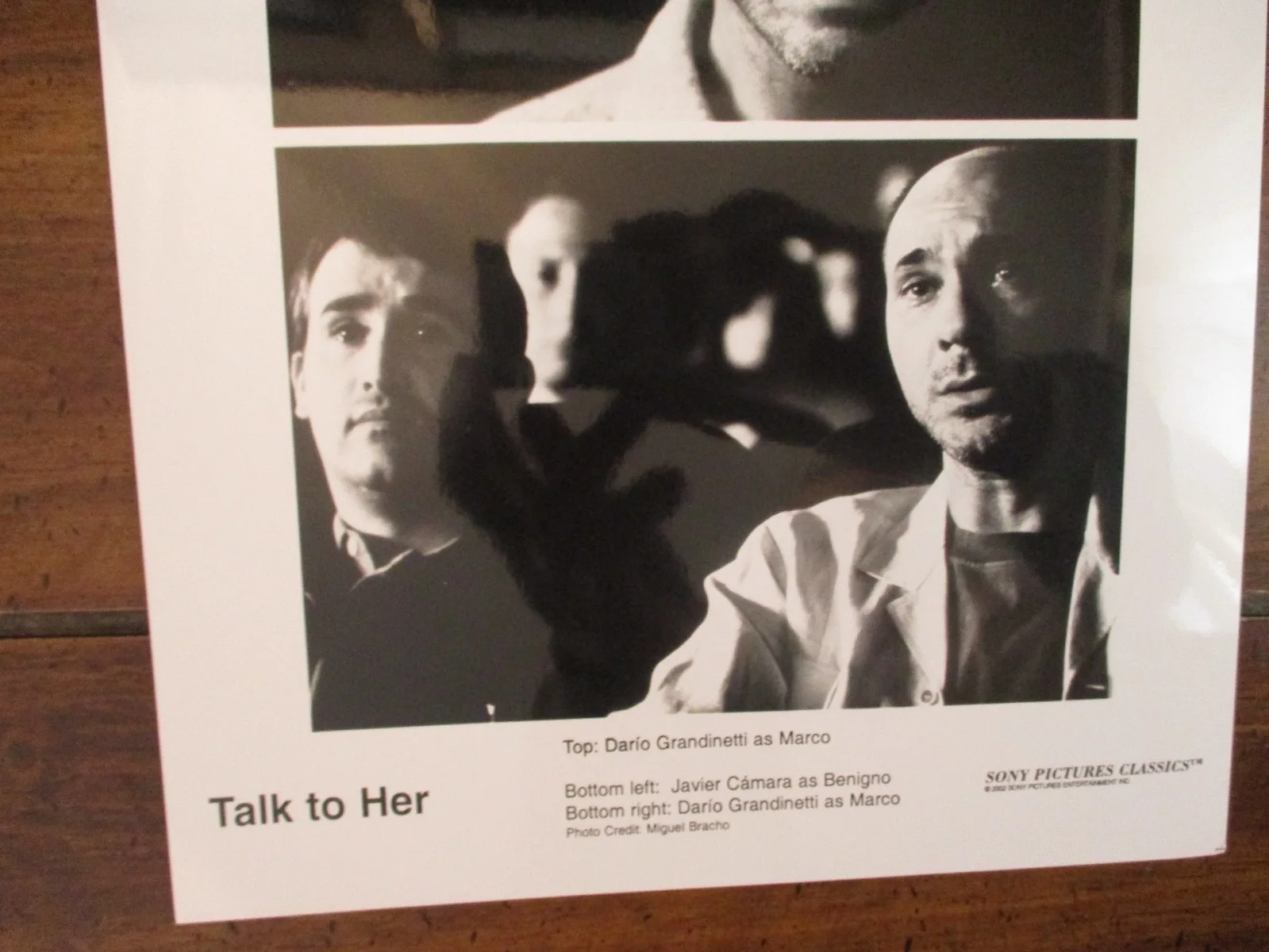 Javier Camara/Dario Grandinetti("TALK TO HER")2002 8 x 10 Black & White Photo, изображение 2