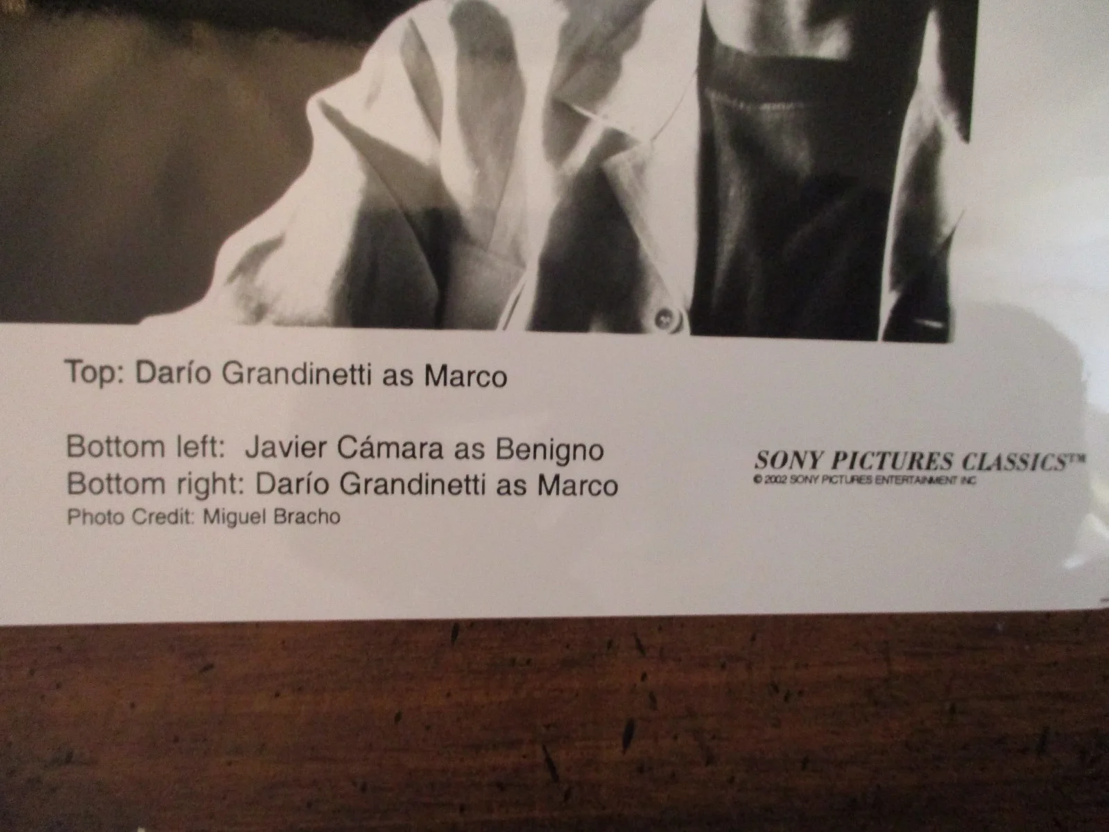 Javier Camara/Dario Grandinetti("TALK TO HER")2002 8 x 10 Black & White Photo, изображение 3