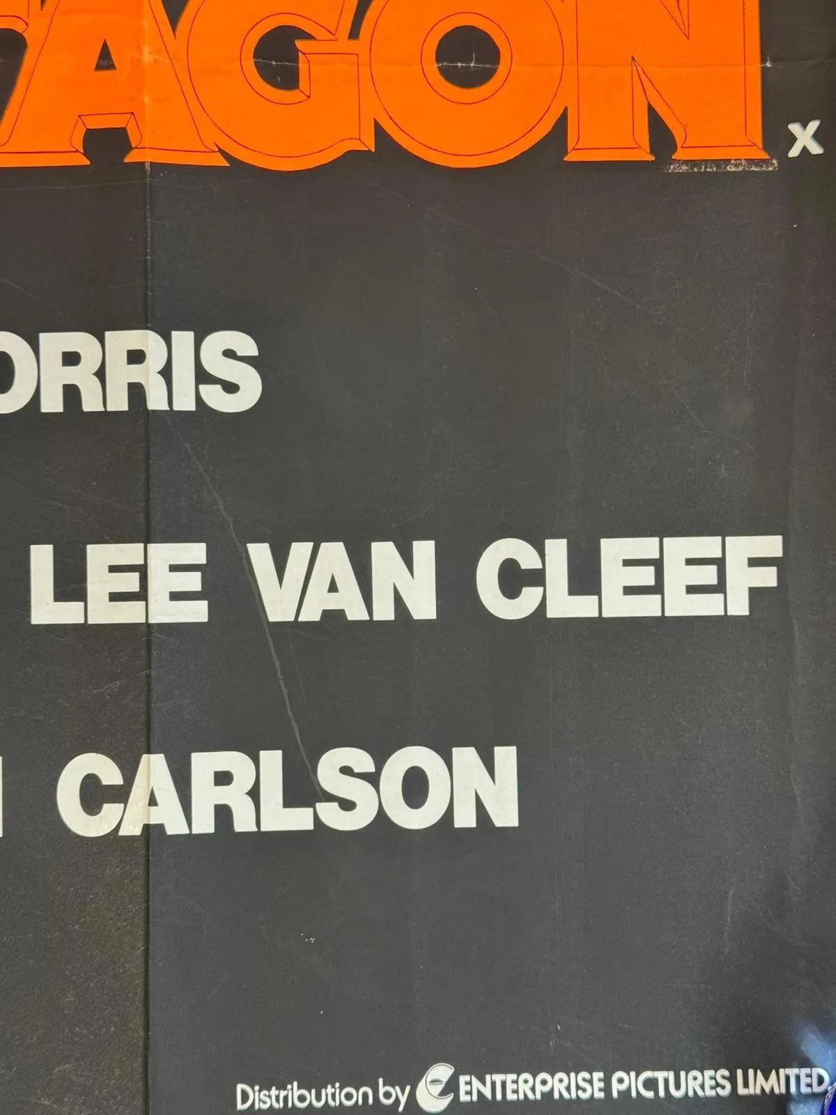 Chuck Norris The Octagon Film Poster 1980. With Lee Van Cleef. Original Poster, изображение 3