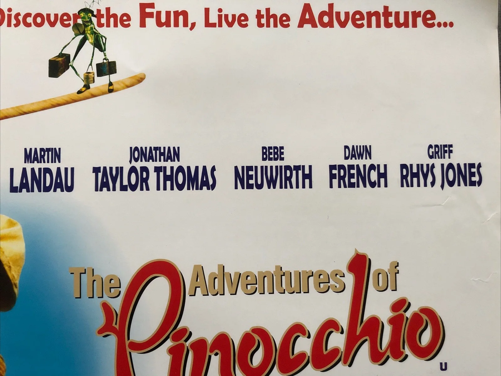 Cinema Film Mini Poster A3 Size:”The Adventures Of Pinocchio” Martin Landau, изображение 3