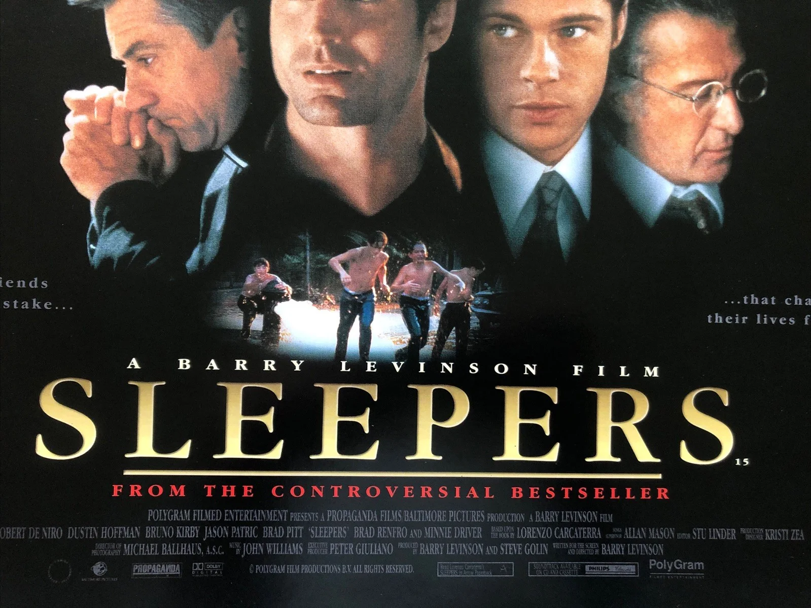 Cinema Film Mini Poster A3 Sleepers, Robert DeNiro, Brad Pitt, Kevin Bacon, изображение 3