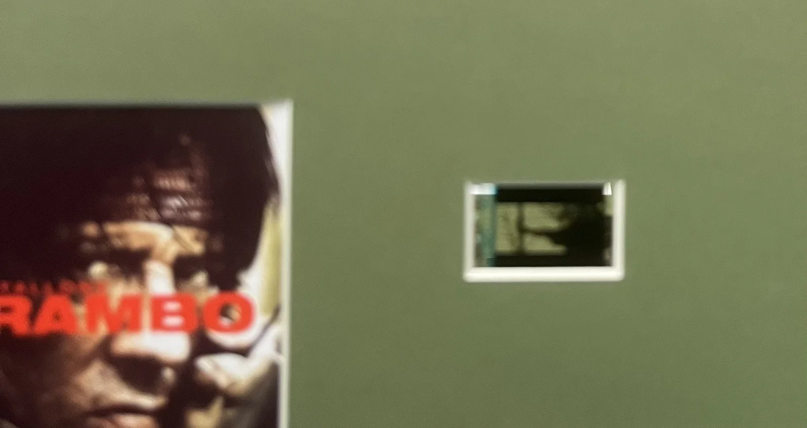 RAMBO. 35mm Film Cell Mounted Display, image 2