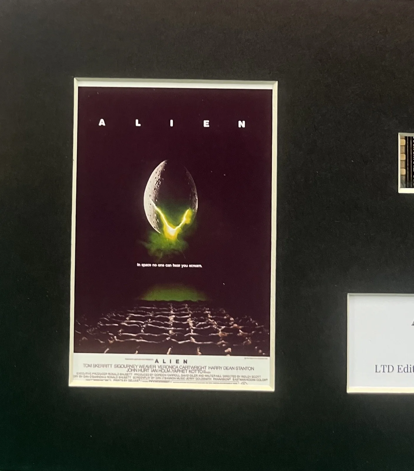 ALIEN. 35mm Film Cell Mounted Display, image 3