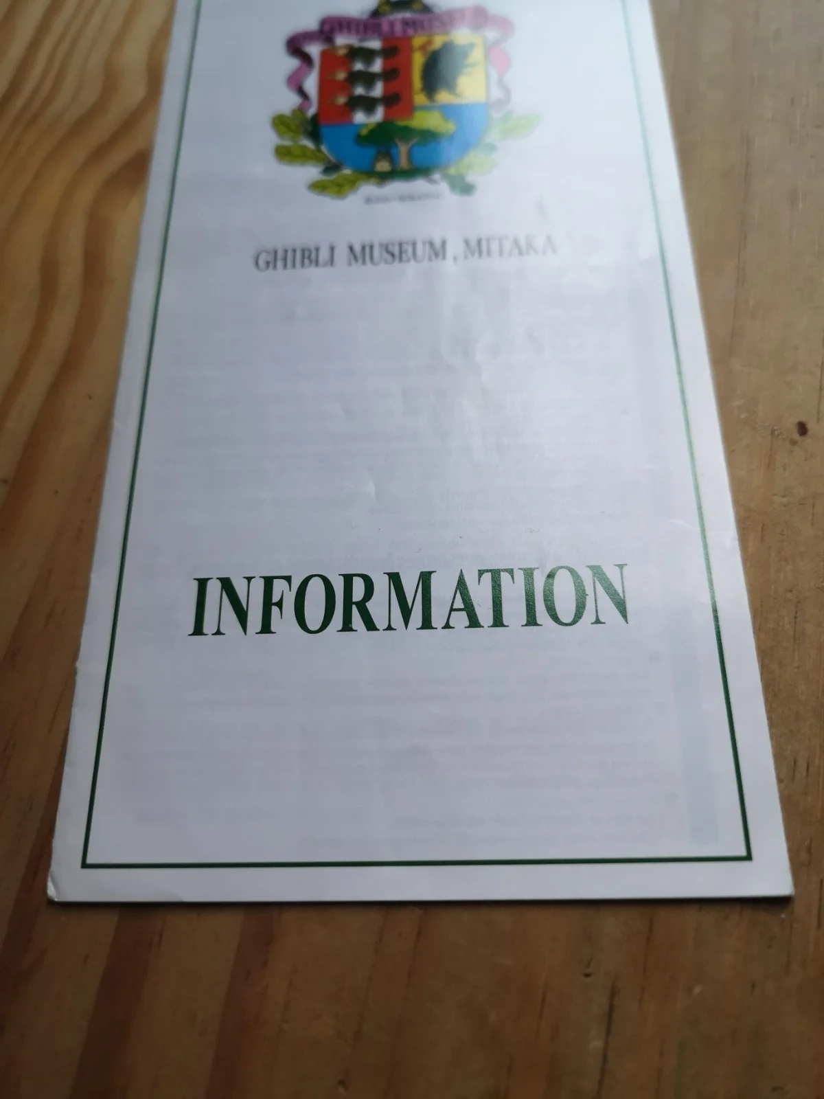 Studio Ghibli Museum Mitaka English information leaflet brochure 2001 Miyazaki, image 4