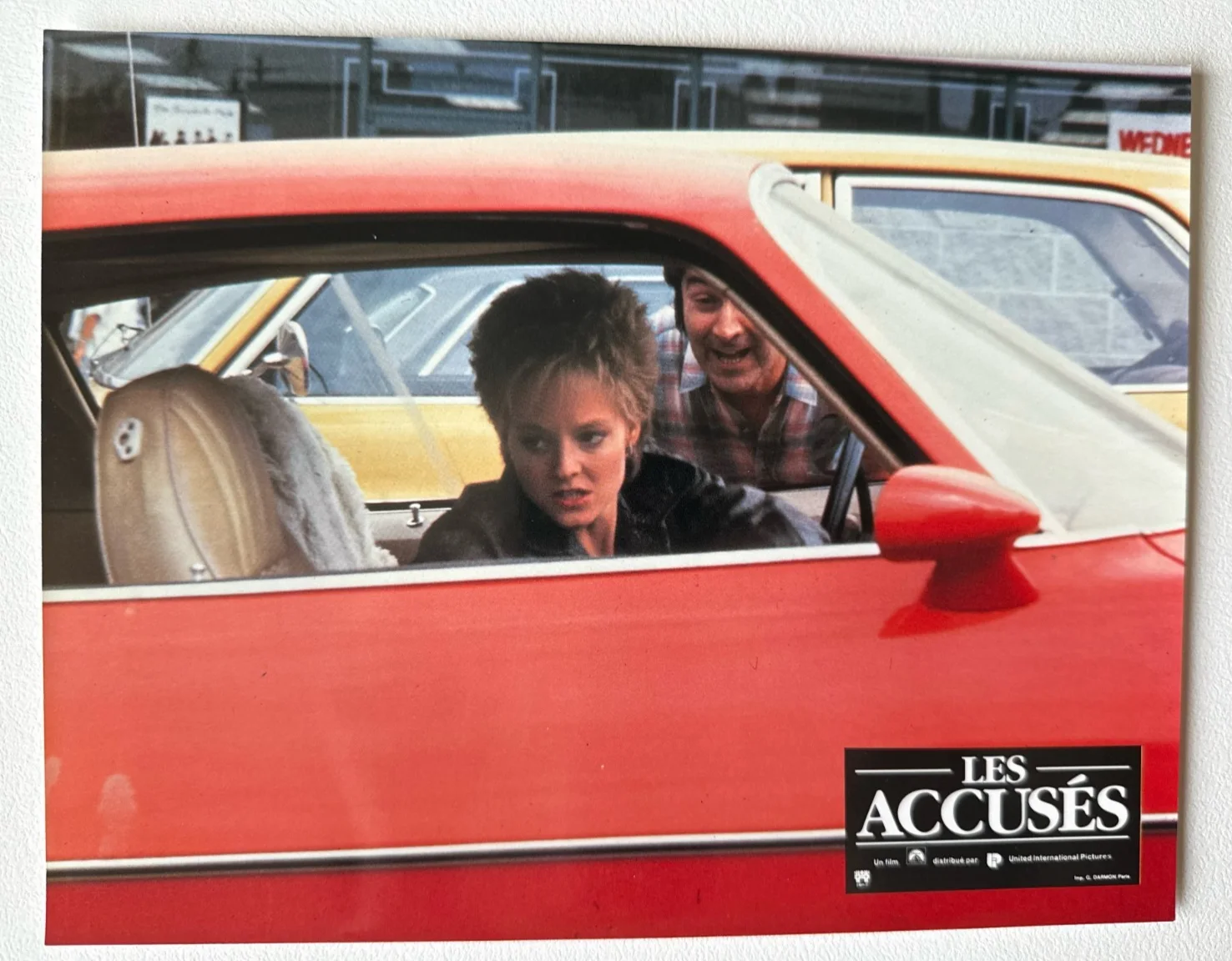 The Accused (1988) – Jodie Foster – French Lobby Cards x8 + Original Envelope, изображение 2