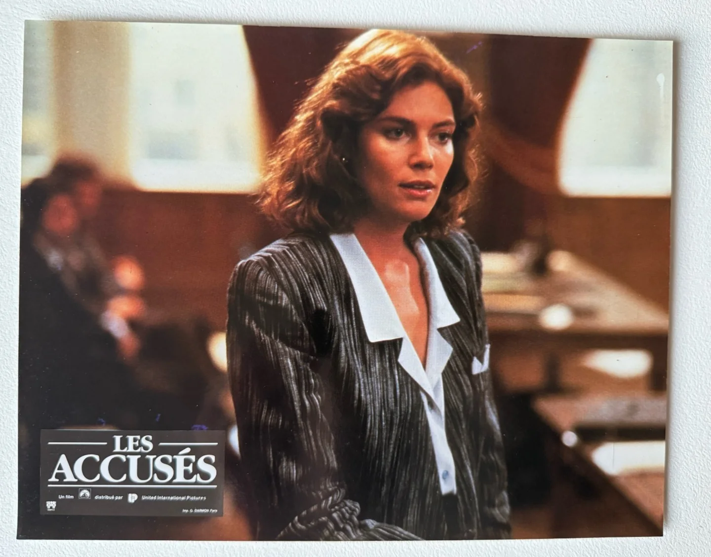 The Accused (1988) – Jodie Foster – French Lobby Cards x8 + Original Envelope, изображение 5