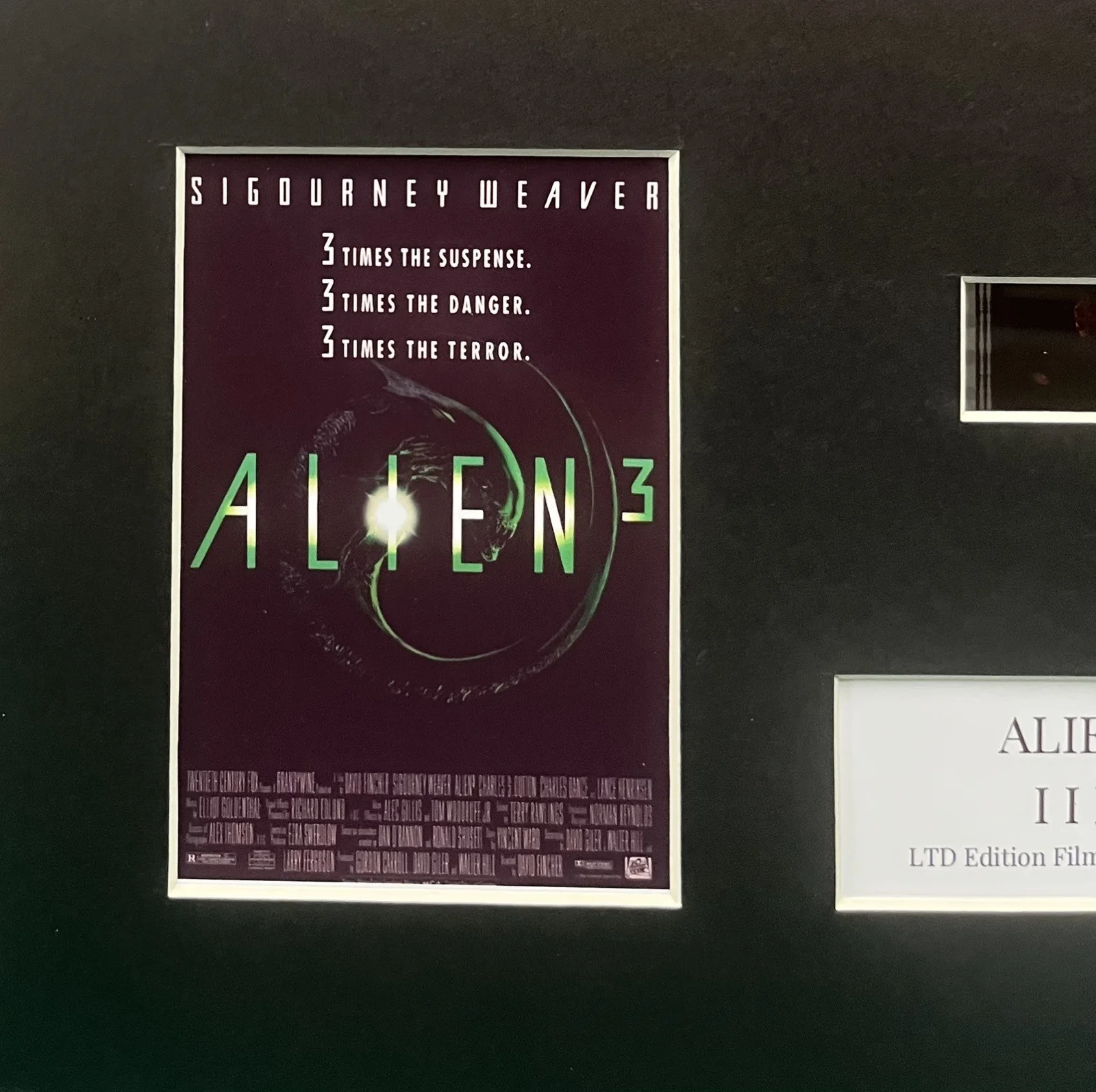 ALIEN. 3. 35mm Film Cell Mounted Display, image 3